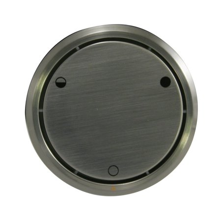 Westbrass Round Replacement, Full or Partial Closing Metal Overflow in Satin Nickel D493CHM-07